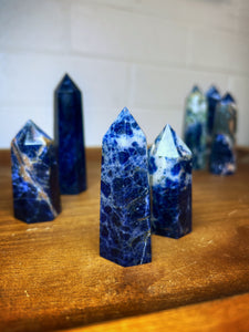 Sodalite Obelisk Tower from Brazil • High Grade