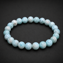 Load image into Gallery viewer, BRACELET | Larimar | 8MM Beads
