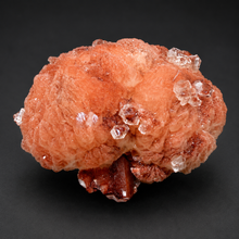 Load image into Gallery viewer, FINE MINERAL| Red Druzy Apophyllite in Stilbite Flower | Devan Traps, India| VERY RARE
