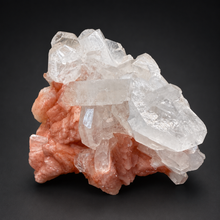 Load image into Gallery viewer, FINE MINERAL | Pink Druzy Stilbite &amp; Apophyllite | Deccan Traps, India
