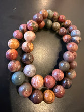 Load image into Gallery viewer, BRACELET Red Cherry Creek Jasper - LG 10MM Beads
