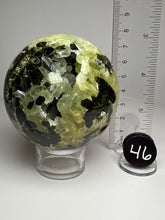 Load image into Gallery viewer, Epidote in Botryoidal Prehnite Sphere
