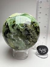 Load image into Gallery viewer, Epidote in Botryoidal Prehnite Sphere
