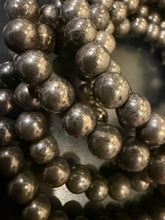 Load image into Gallery viewer, BRACELET Golden Iron Pyrite - SM 6MM Beads
