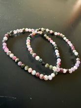 Load image into Gallery viewer, BRACELET Watermelon Tourmaline Faceted 4MM
