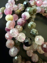 Load image into Gallery viewer, BRACELET Watermelon Tourmaline Faceted 4MM

