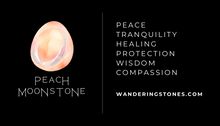Load image into Gallery viewer, TUMBLE Peach Moonstone SM/MED/LG

