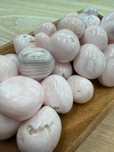 Load image into Gallery viewer, TUMBLE Pink Mangano Calcite from Peru MED/LG
