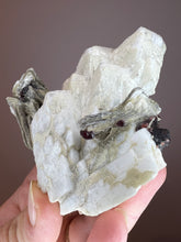 Load image into Gallery viewer, Silver Star Mica + Spessartine Garnet Origin: Shengus-Mine, Skardu, Pakistan
