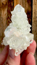 Load and play video in Gallery viewer, Clear Gem Apophyllite + Pink Stilbite Cluster • Maharashtra, India
