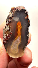 Load and play video in Gallery viewer, Lot of 4 Small Malawi Agate Halves – Polished Rare Colorful Collector Specimens
