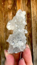 Load and play video in Gallery viewer, Clear Gem Apophyllite Encrusted Stalactite • Maharashtra, India
