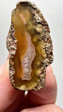 Load and play video in Gallery viewer, Polished Malawi Agate Half – African Banded Agate Display Specimen
