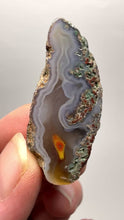 Load and play video in Gallery viewer, Polished Malawi Agate Half – High-Grade African Banded Agate Display Specimen
