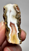 Load and play video in Gallery viewer, Polished Malawi Agate Half – African Banded Agate Display Specimen
