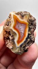 Load and play video in Gallery viewer, Polished Malawi Agate Half – High-Grade African Banded Agate Display Specimen
