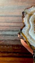Load and play video in Gallery viewer, Rare Moroccan Orange Plume Agate Collected by Indigenous Nomads | Ancient Beauty from the Sahara
