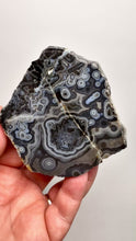 Load and play video in Gallery viewer, Mystical Turkish Stick &amp; Eye Agate with Intriguing Inclusions – Great Banding and Eyes
