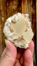 Load and play video in Gallery viewer, Scalenohedral Calcite + Pearl Heulandite • Maharashtra, India
