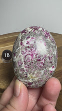 Load and play video in Gallery viewer, Ruby in Albite Palm Stone from India
