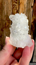 Load and play video in Gallery viewer, Clear Apophyllite Mineral Specimen • Maharashtra, India
