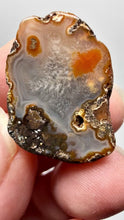 Load and play video in Gallery viewer, Polished Malawi Agate Half – High-Grade African Banded Agate Display Specimen
