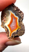 Load and play video in Gallery viewer, Polished Malawi Agate Half – High-Grade African Banded Agate Display Specimen
