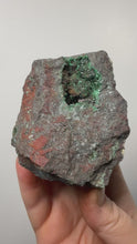 Load and play video in Gallery viewer, Brochantite Collector Mineral Specimen – Vivid Green Copper Crystals from Morocco
