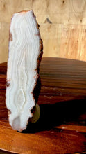 Load and play video in Gallery viewer, Rare Moroccan White Parallax Agate Collected by Indigenous Nomads | Ancient Beauty from the Sahara
