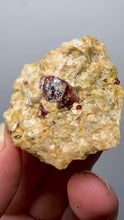 Load and play video in Gallery viewer, Naturally Faceted Zircon Crystal on Pegmatite–Quartz  and Biotite Matrix • Pakistan Mineral Specimen
