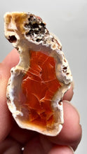 Load and play video in Gallery viewer, Polished Malawi Agate Half – African Banded Agate Display Specimen
