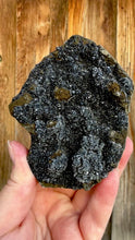 Load and play video in Gallery viewer, Druzy Black Apophyllite • Maharashtra, India
