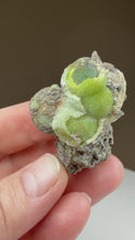 Load and play video in Gallery viewer, Green Wavellite Cluster Mineral Specimen • Arkansas, USA
