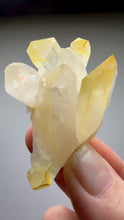 Load and play video in Gallery viewer, High Grade Golden Iron-Stained Himalayan Quartz Cluster | Rare Pakistan Mineral Specimen | Collector Display Crystal
