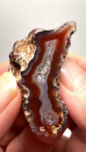 Load and play video in Gallery viewer, Polished Malawi Agate Half – High-Grade African Banded Agate Display Specimen
