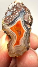 Load and play video in Gallery viewer, Polished Malawi Agate Half – High-Grade African Banded Agate Display Specimen
