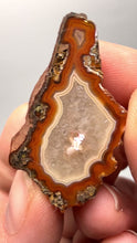 Load and play video in Gallery viewer, Polished Malawi Agate Half – High-Grade African Banded Agate Display Specimen
