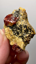 Load and play video in Gallery viewer, Naturally Faceted Zircon Crystal on Pegmatite–Biotite Matrix • Pakistan Mineral Specimen
