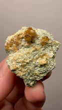 Load and play video in Gallery viewer, Hessonite Garnet Cluster on Matrix – Natural Collector Specimen from Pakistan | High-Grade Orange-Red Garnet Crystals
