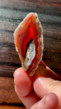 Load and play video in Gallery viewer, Rare Moroccan Red &amp; Purple Agate Collected by Indigenous Nomads | Ancient Beauty from the Sahara
