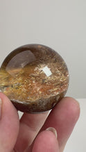 Load and play video in Gallery viewer, Garden Quartz Golden Rutile and/or Cubic Golden Pyrite Sphere • High Grade • RARE
