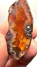 Load and play video in Gallery viewer, Lot of 4 Small Malawi Agate Halves – Polished Rare Colorful Collector Specimens

