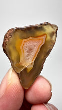 Load and play video in Gallery viewer, Polished Malawi Agate Half – African Banded Agate Display Specimen

