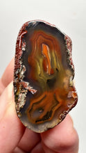 Load and play video in Gallery viewer, Polished Malawi Agate Half – African Banded Agate Display Specimen

