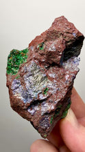 Load and play video in Gallery viewer, Brochantite Collector Mineral Specimen – Vivid Green Copper Crystals from Morocco
