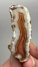 Load and play video in Gallery viewer, Polished Malawi Agate Half – High-Grade African Banded Agate Display Specimen
