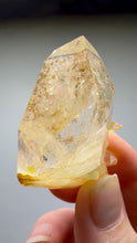 Load and play video in Gallery viewer, High Grade Golden Iron-Stained Himalayan Quartz Cluster | Rare Pakistan Mineral Specimen | Collector Display Crystal
