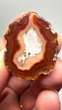 Load and play video in Gallery viewer, Polished Malawi Agate Half – High-Grade African Banded Agate Display Specimen
