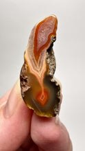 Load and play video in Gallery viewer, Polished Malawi Agate Half – High-Grade African Banded Agate Display Specimen

