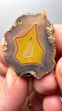 Load and play video in Gallery viewer, Polished Malawi Agate Half – High-Grade African Banded Agate Display Specimen
